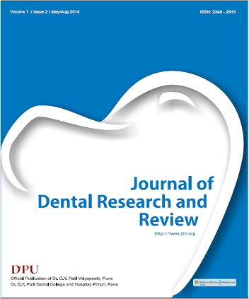Journal of Dental Research and Review